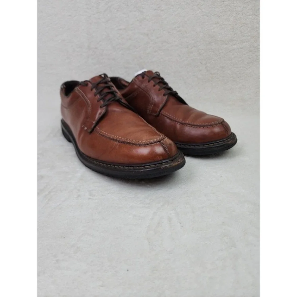 Allen Edmonds LaSalle 4398 Brown Leather‎ Split Toe Oxford Dress Shoes 12